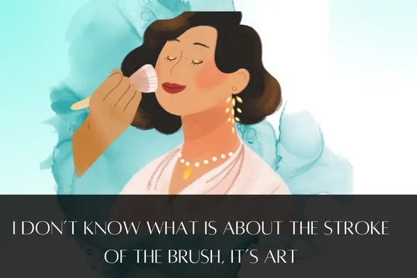 Features a young woman getting her makeup done by a professional makeup artist