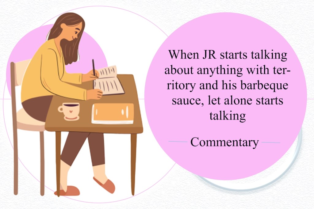 A young woman writing notes on a table