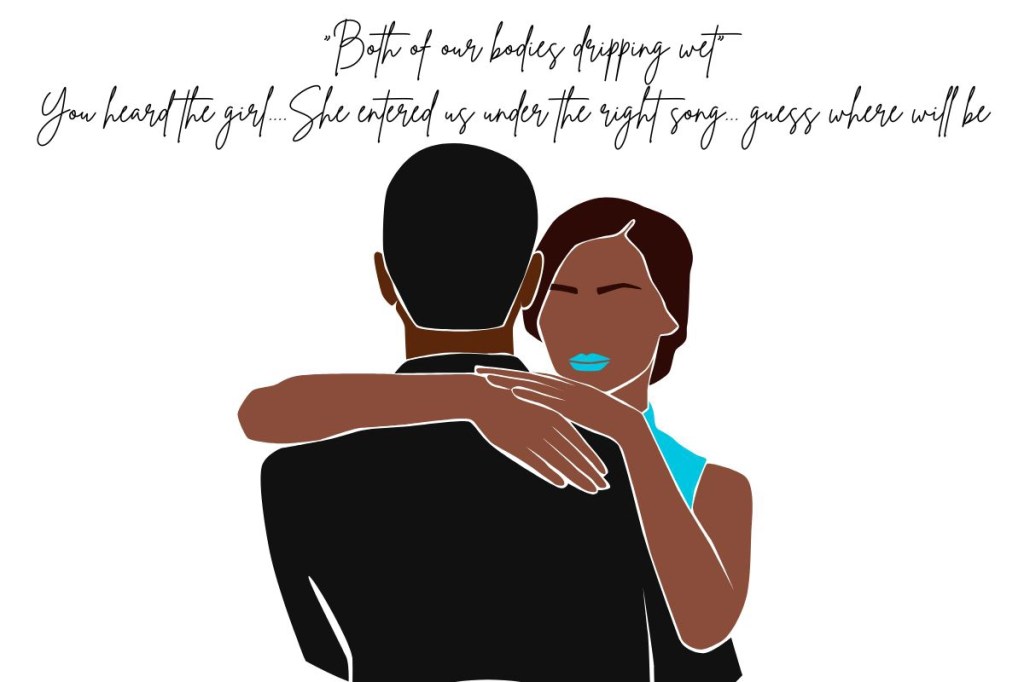 A young couple dancing