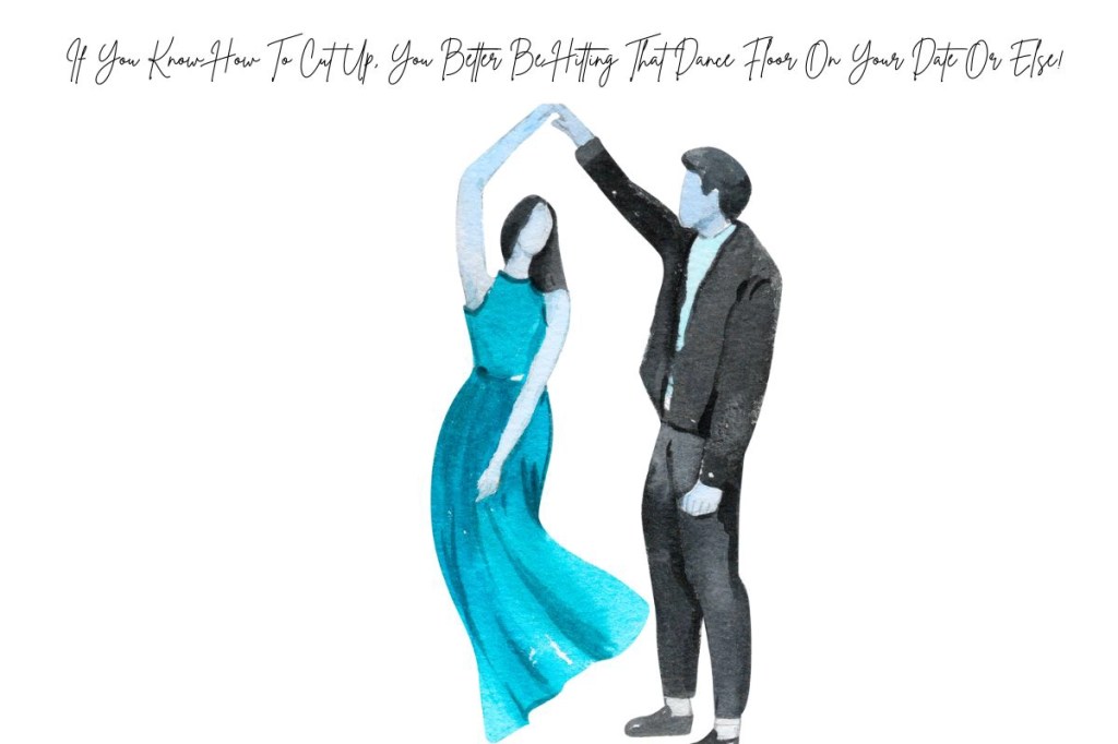 A couple dancing on their date