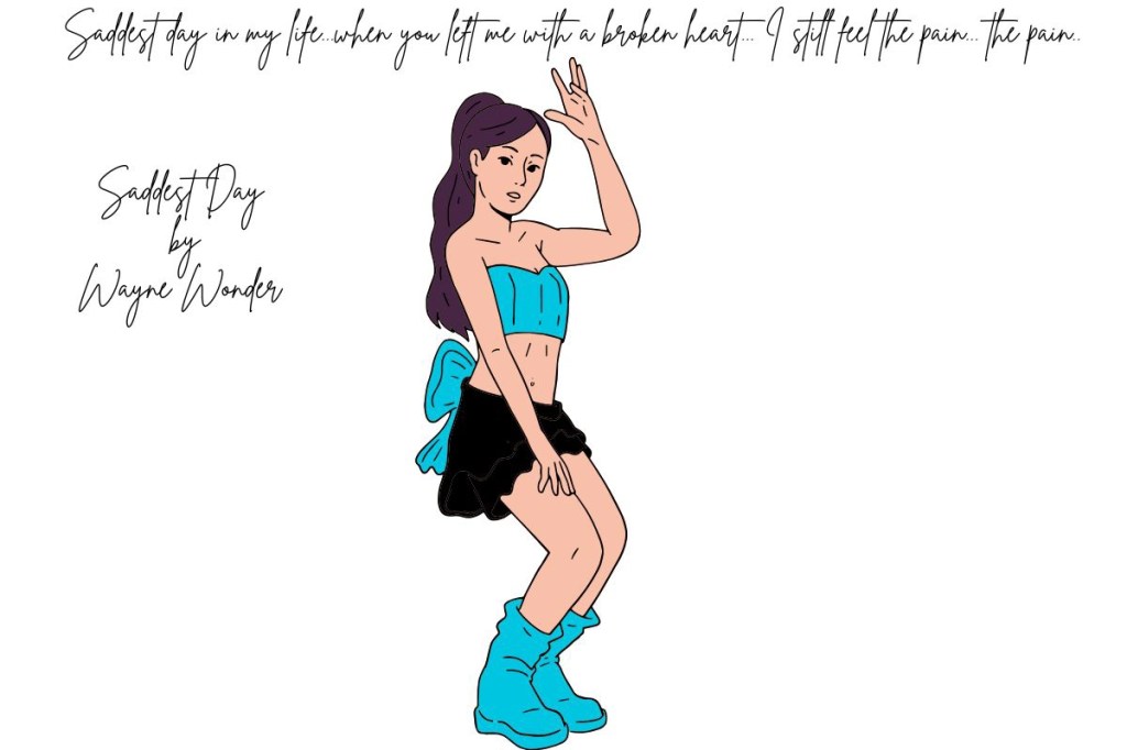 A young woman dancing