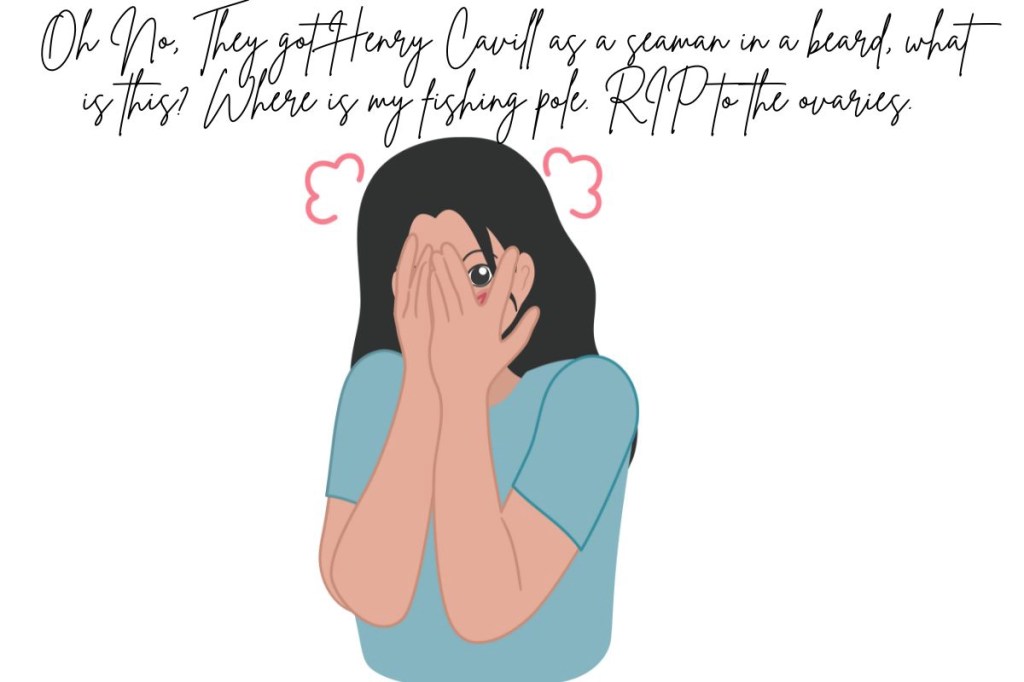 A young woman standing in shock