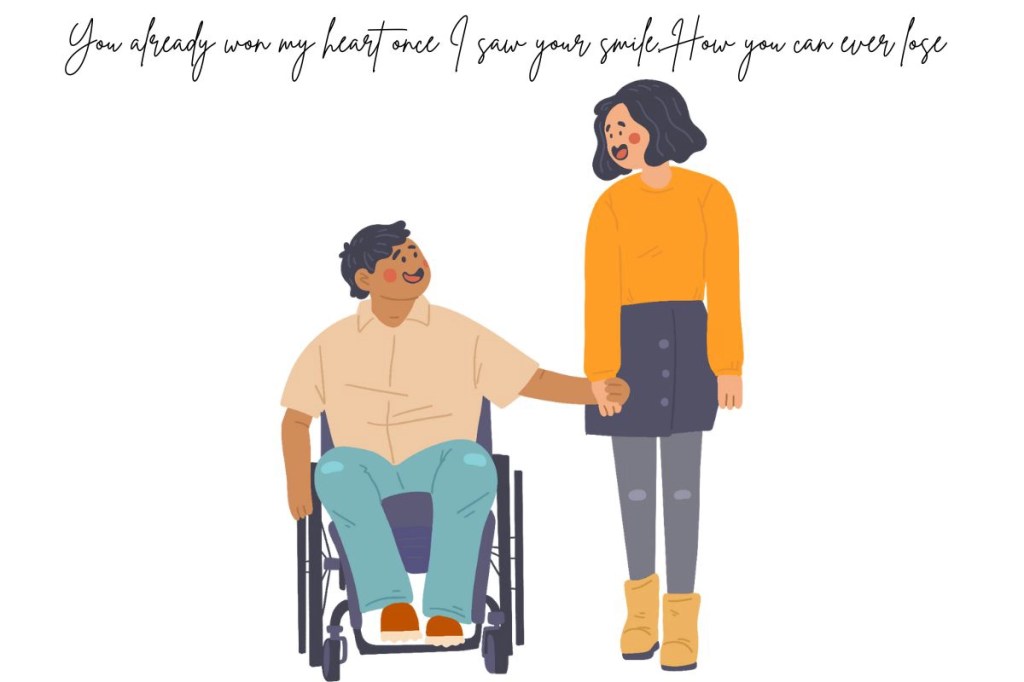 A young couple holding hands