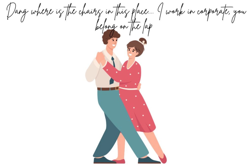 A young man and woman dancing