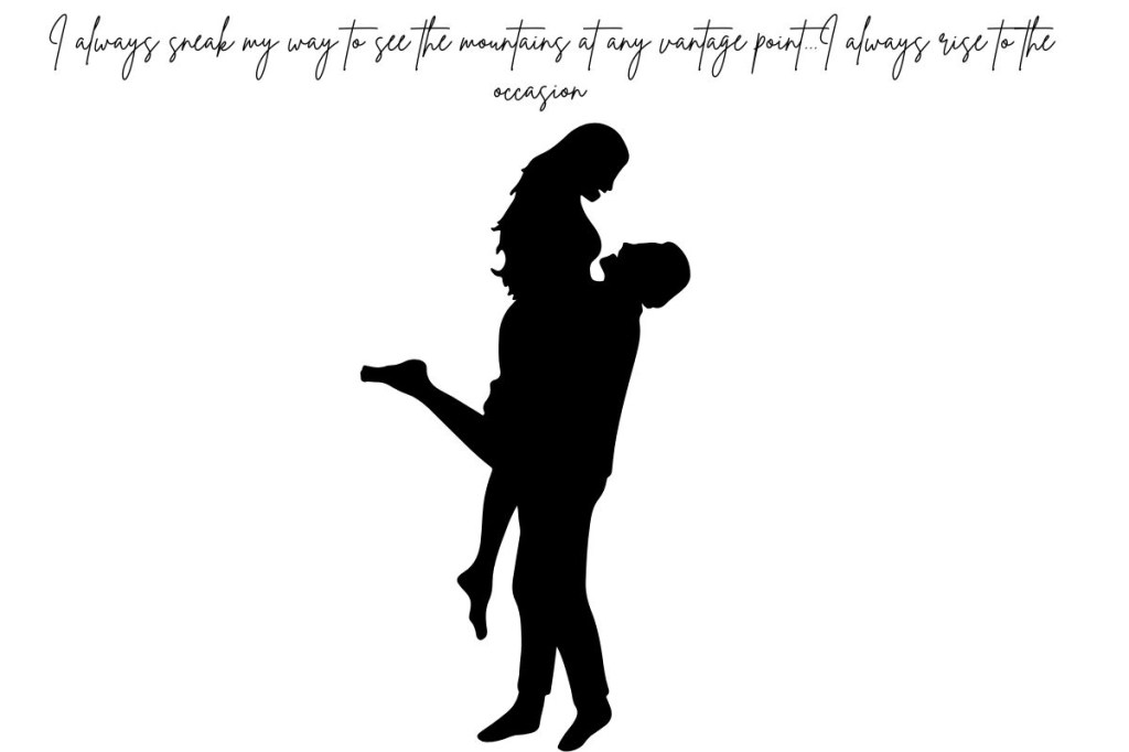 A young man lifting a young woman before engaging intercourse