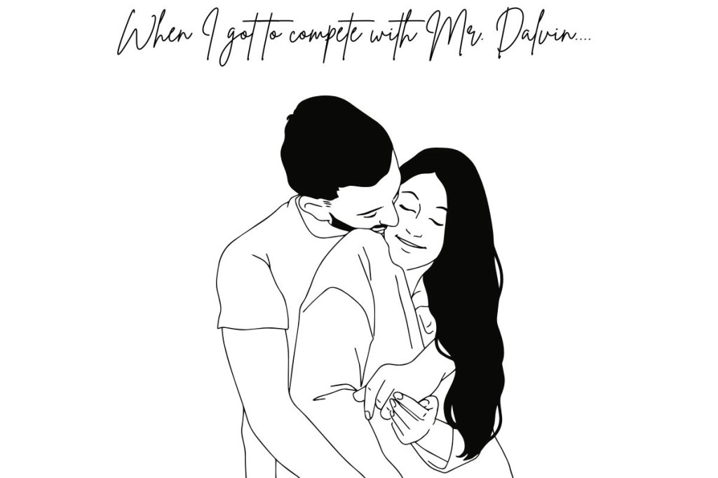 a young couple with the man holding the woman from behind