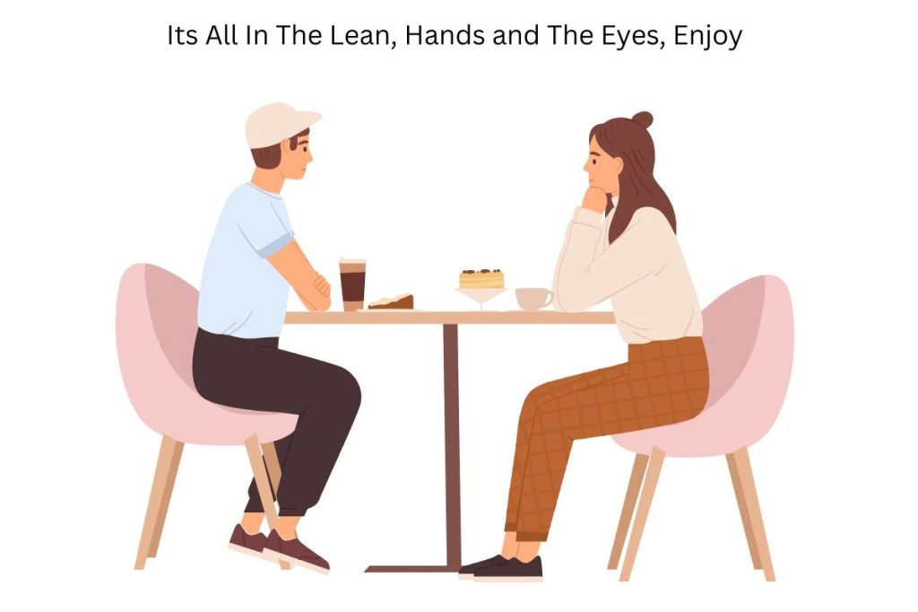 A young couple enjoying beverages and dessert on a date