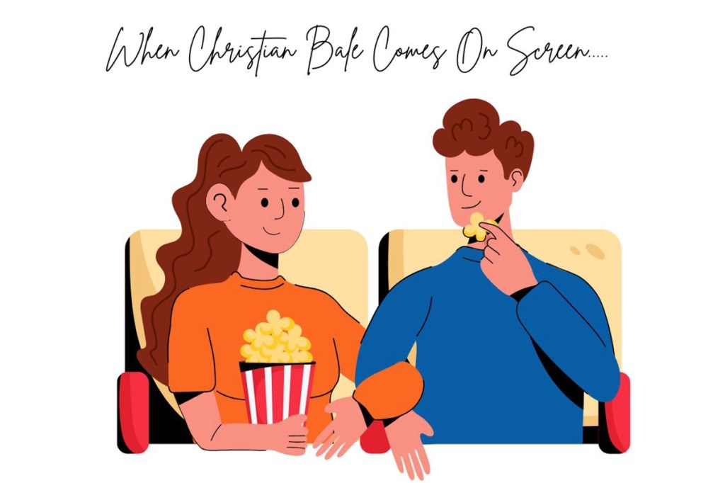 a young couple eating movie theatre popcorn