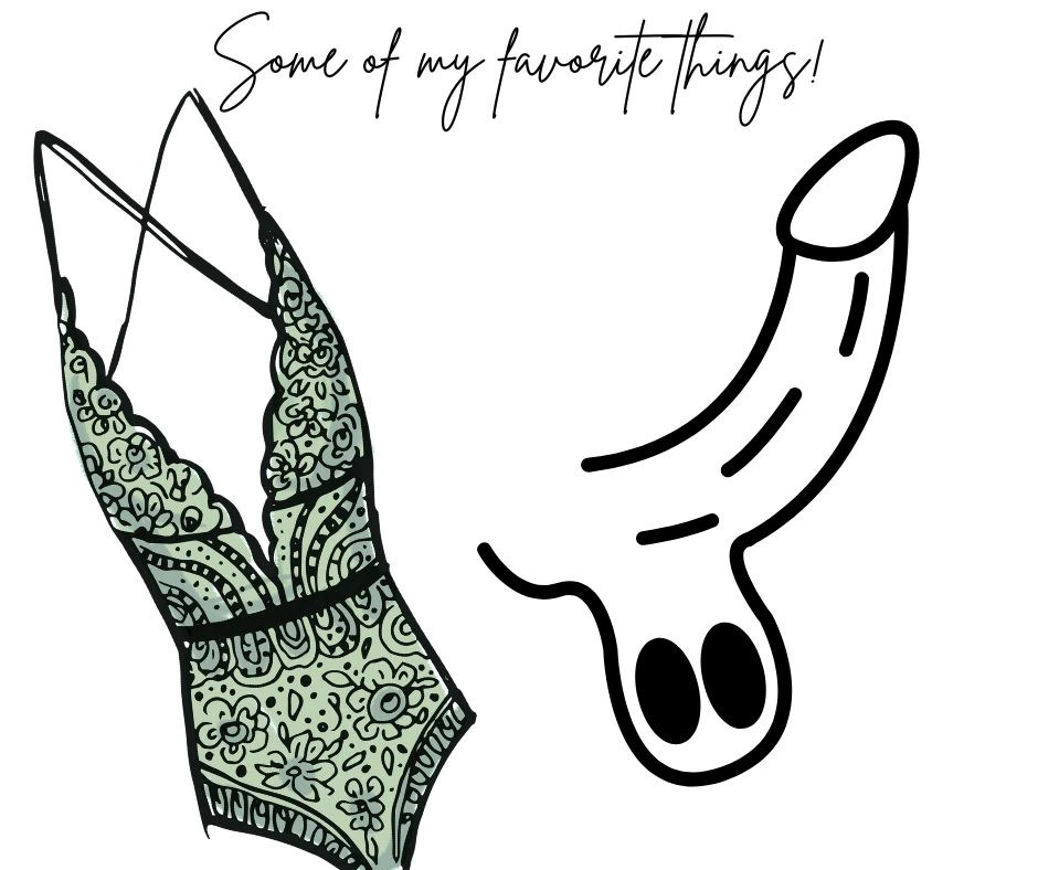 A lingerie piece and penis